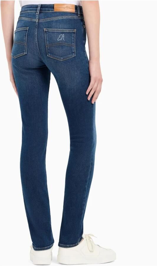 Emporio Armani Hoge Taille Skinny Jeans Blue Dames