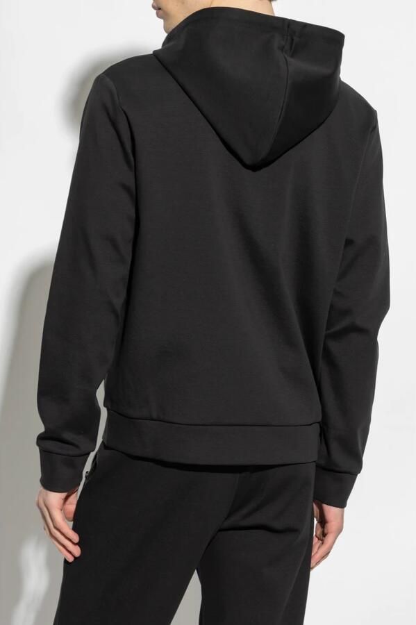 Emporio Armani Blauwe Zip-through Sweatshirt met Logo Appliqué Blue Heren - Foto 8