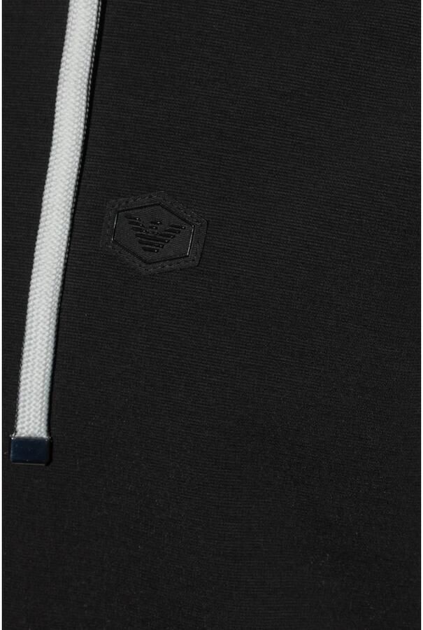 Emporio Armani Blauwe Zip-through Sweatshirt met Logo Appliqué Blue Heren - Foto 5