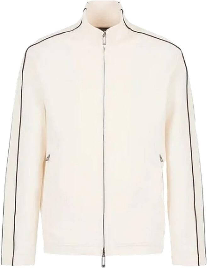 Emporio Armani Sweatjack met labelcontraststrepen