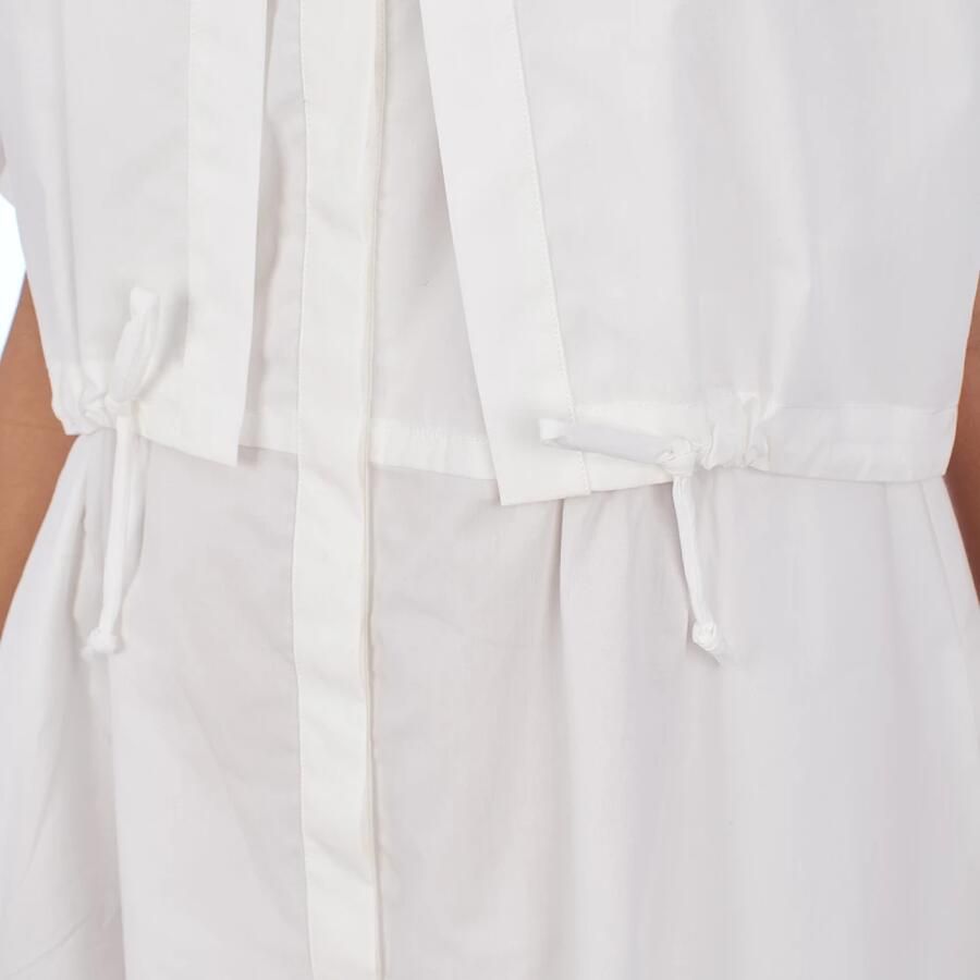 Emporio Armani Innovatieve Gelaagde Jurk met Elastische Taille White Dames - Foto 2