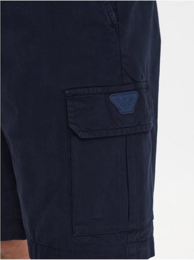 Emporio Armani Katoenen Cargo Shorts Les Bleus Blue Heren - Foto 3