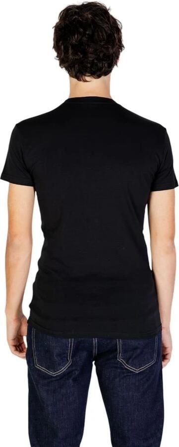 Emporio Armani Katoenen Heren T-shirt Herfst Winter Collectie Black Heren