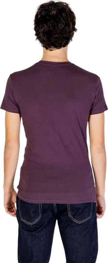 Emporio Armani Katoenen Heren T-shirt Herfst Winter Collectie Purple Heren - Foto 2