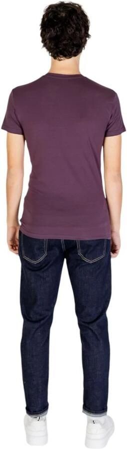 Emporio Armani Katoenen Heren T-shirt Herfst Winter Collectie Purple Heren - Foto 4