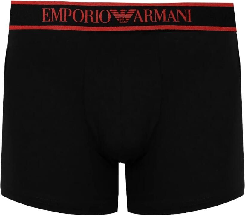 Emporio Armani Zwarte Boxershorts Set Stretchkatoen Black Heren