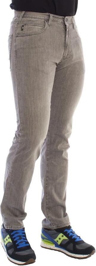 Emporio Armani Klassieke Straight Leg Denim Broek Gray Heren - Foto 4