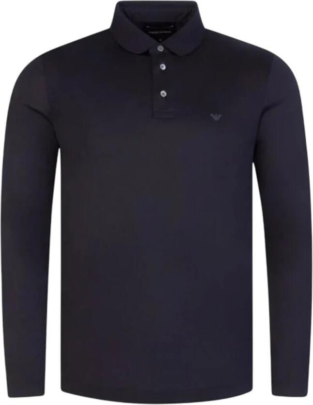 Emporio Armani Blauw Polo Shirt Klassieke Stijl Blue Heren