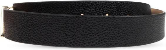 Emporio Armani Zwart Leren Logo-Gesp Riem Black Dames - Foto 4