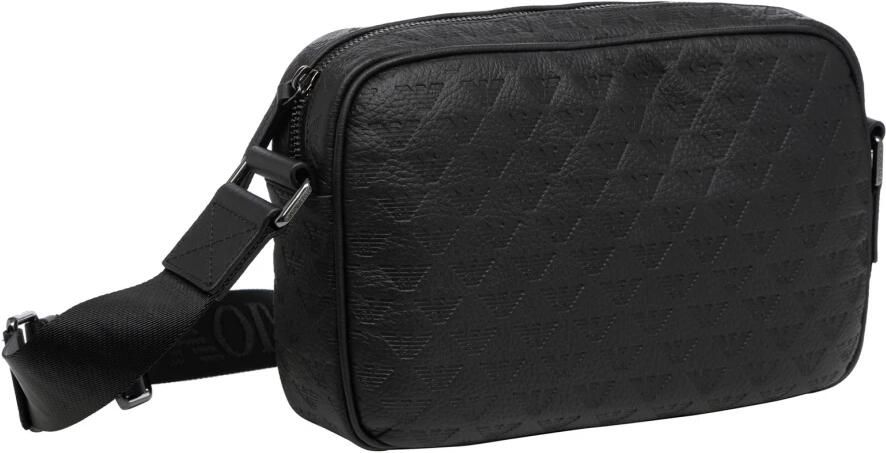 Emporio Armani Logo Crossbody Tas met Ritssluiting Black Heren - Foto 2
