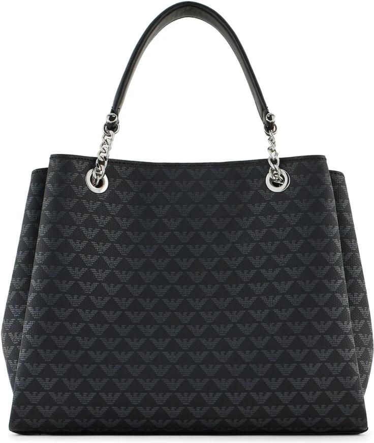 Emporio Armani Handtas met Verstelbare Band en Logo Patroon Black Dames - Foto 2