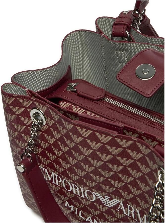 Emporio Armani Logo Print Afneembare Schoudertas Brown Dames - Foto 2