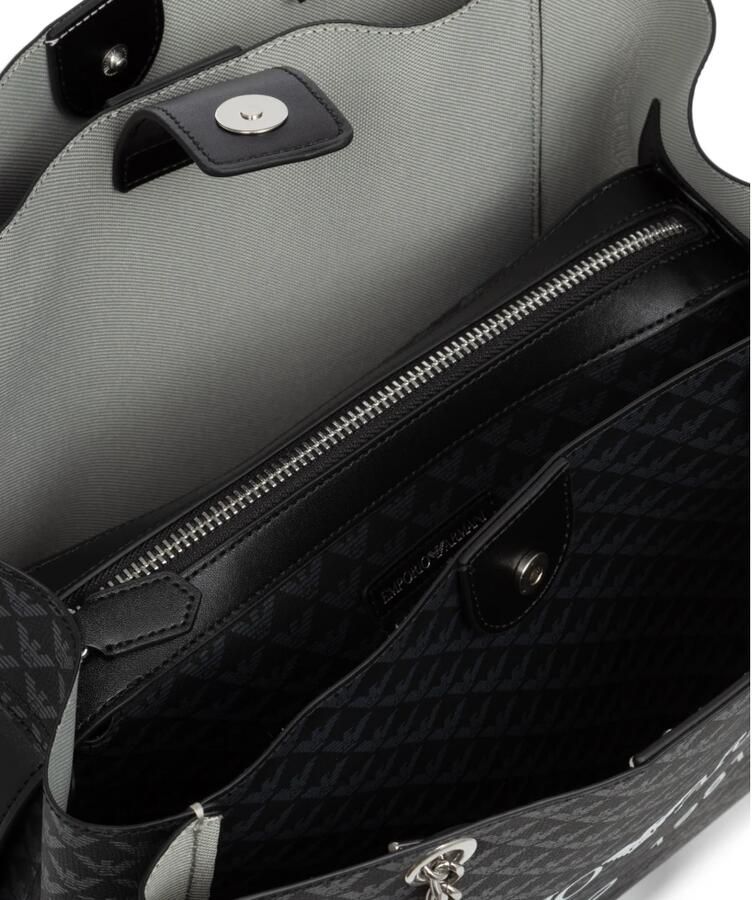 Emporio Armani Multicolor handtas met magnetische sluiting Black Dames