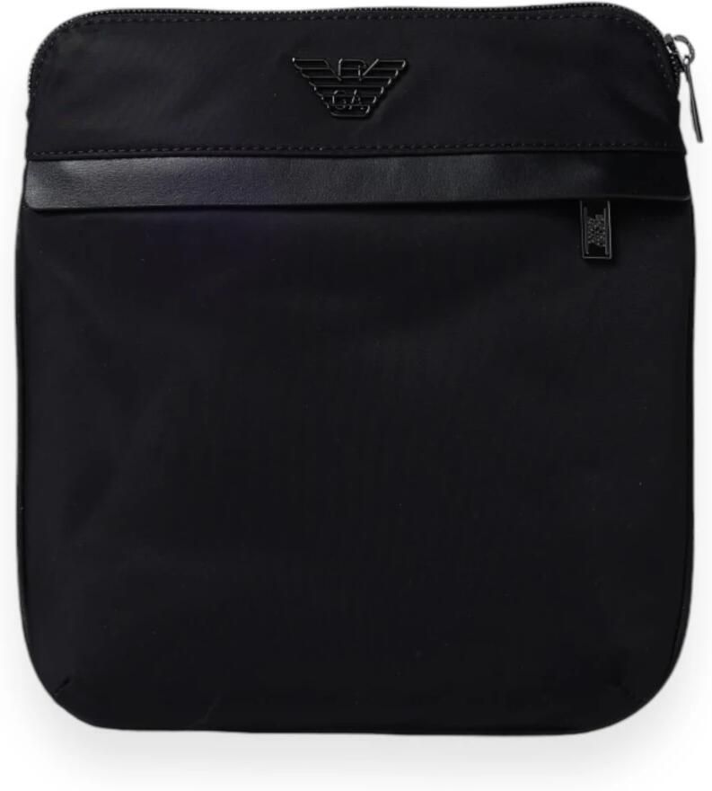 Emporio Armani Messenger Bag voor stijlvolle professionals Black Heren