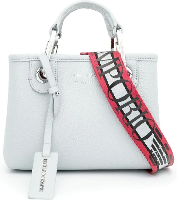 Emporio Armani Mini Shopper Tas Stof Granaatappel Gray Dames - Foto 3