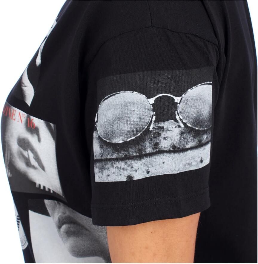 Emporio Armani Moderne Grafische Print Korte Mouw T-shirt Black Dames - Foto 2