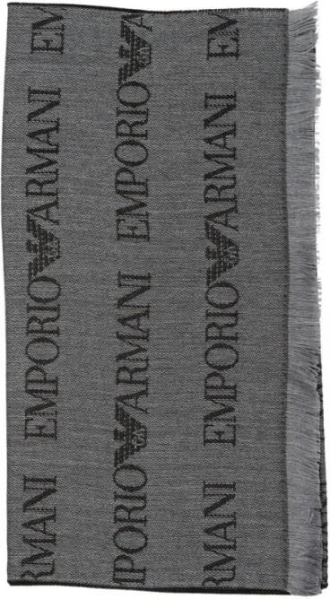 Emporio Armani Stijlvolle Sjaals voor elke gelegenheid Gray Heren - Foto 4