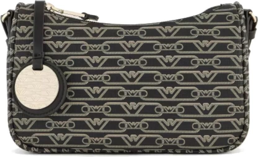 Emporio Armani Monogram Logo Eagle Baguette Crossbody Black Dames - Foto 5