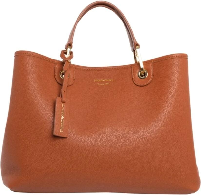Emporio Armani Stijlvolle Medium Tote Tas met Verstelbare Band Brown Dames - Foto 4