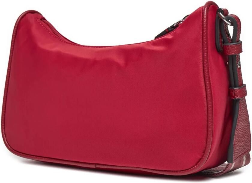 Emporio Armani Nylon Adelaar Plaque Rits Schoudertas Red Dames - Foto 5