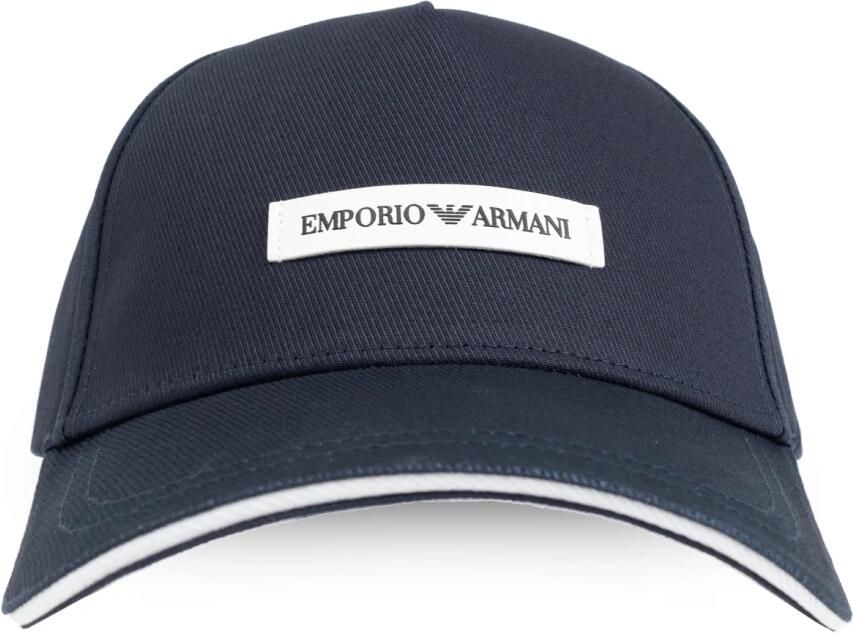 Emporio Armani Canvas Baseballpet met Patch Blue Heren - Foto 4
