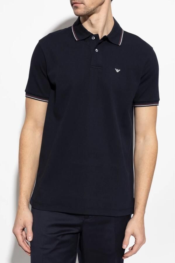 Emporio Armani Klassiek Polo Shirt voor Mannen Black Heren - Foto 5