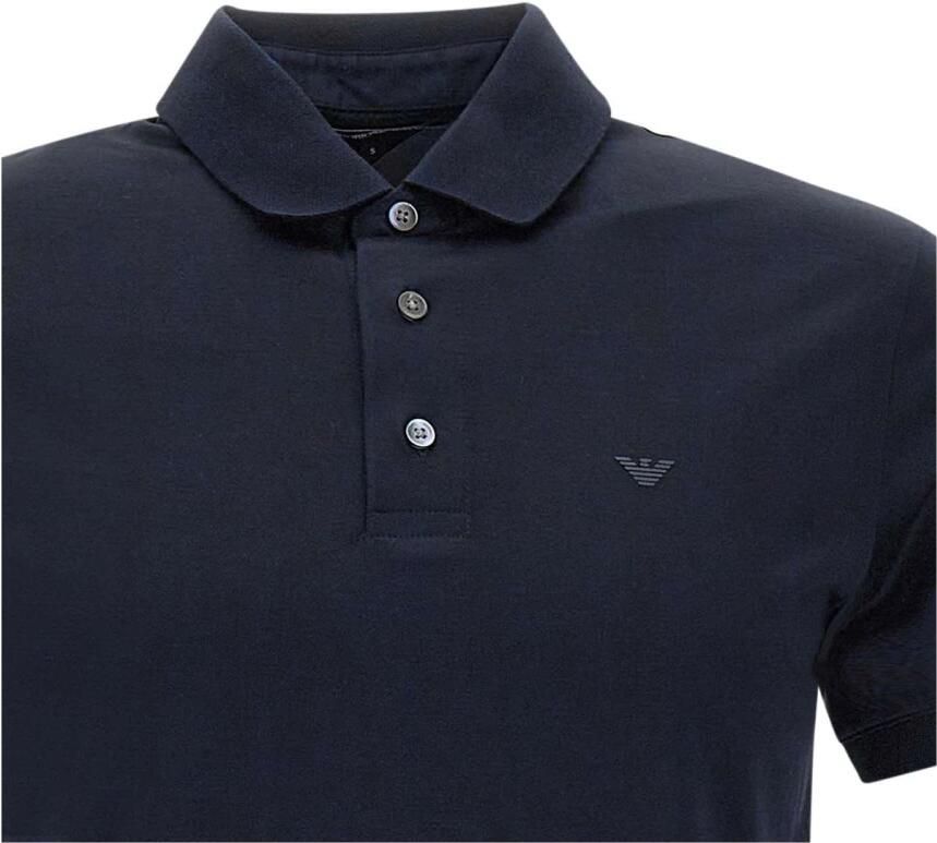 Emporio Armani Polo shirt met geborduurd logo Blue Heren - Foto 2