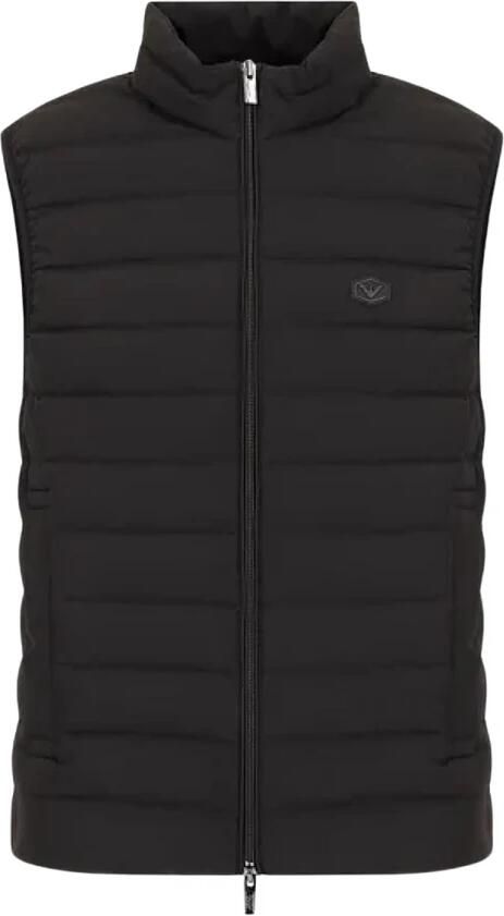 Emporio Armani Gewatteerd Mouwloos Vest Elegante Sportieve Stijl Black Heren - Foto 3