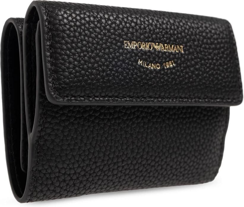Emporio Armani Zwarte Casual Portemonnee voor Vrouwen Black Dames - Foto 2