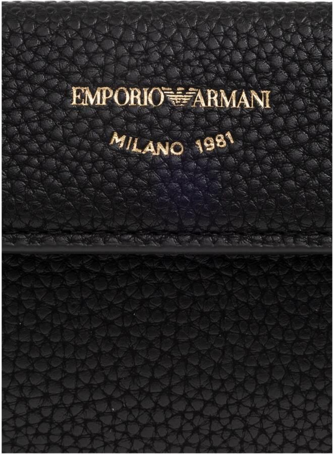 Emporio Armani Zwarte Casual Portemonnee voor Vrouwen Black Dames