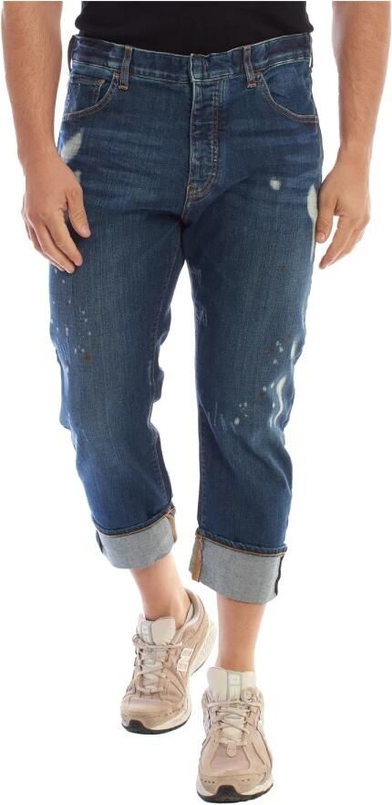Emporio Armani Rechte Snit Denim Broek Blue Heren - Foto 4