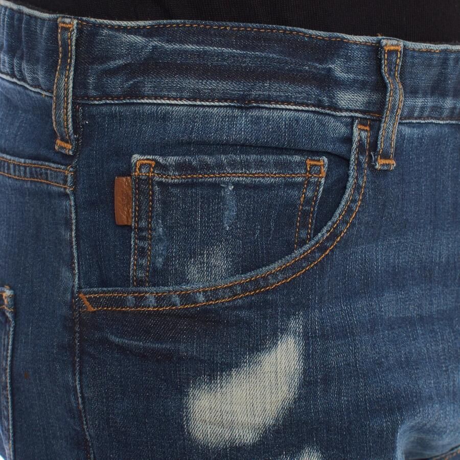 Emporio Armani Rechte Snit Denim Broek Blue Heren