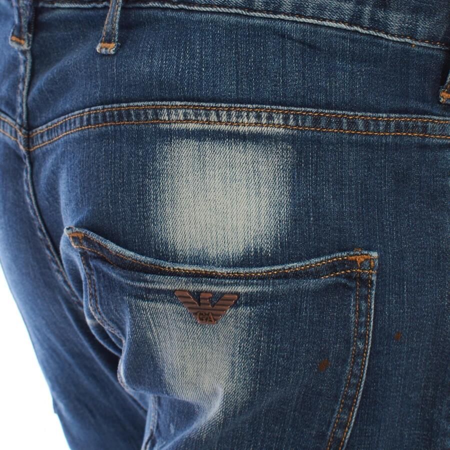Emporio Armani Rechte Snit Denim Broek Blue Heren - Foto 2