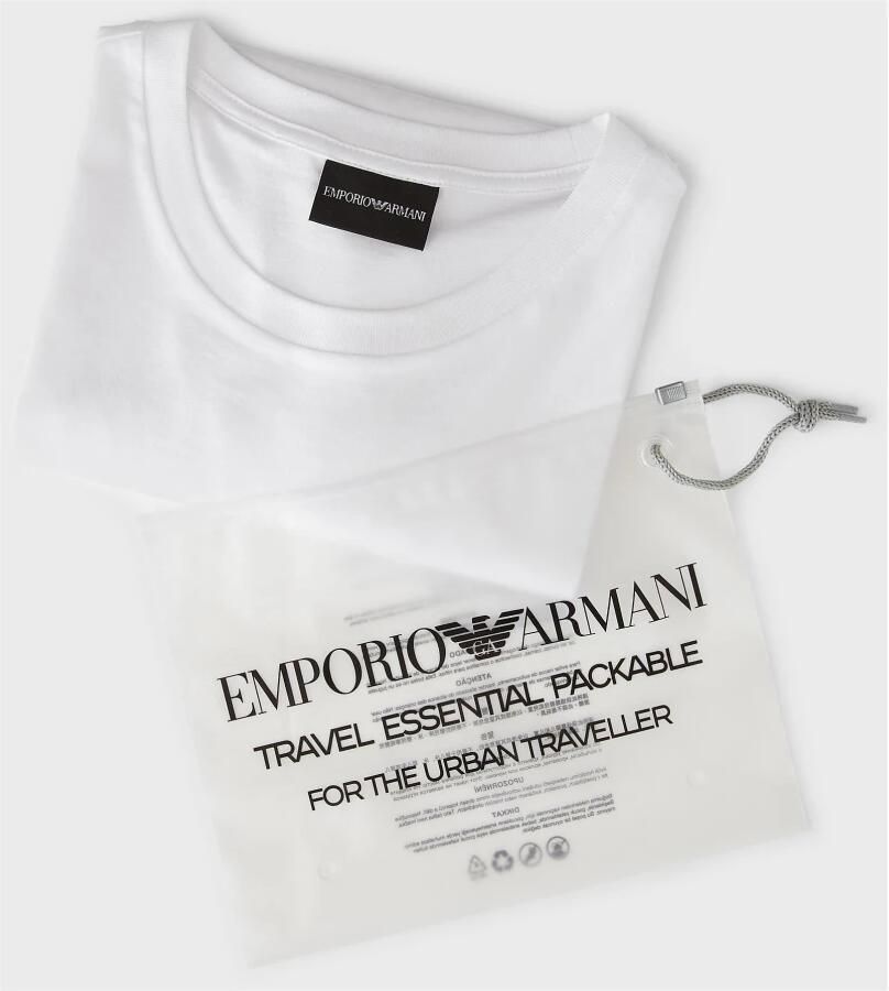 Emporio Armani Witte Crew-neck T-shirt Regular Fit White Heren