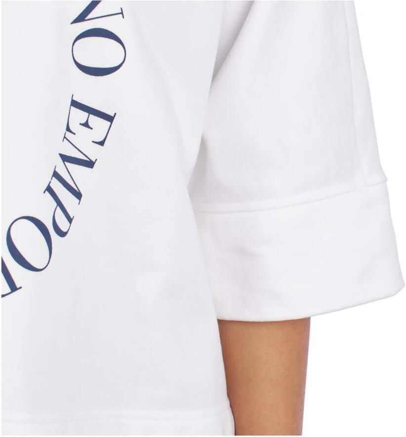 Emporio Armani Ronde hals Casual Sweatshirt White Dames - Foto 2