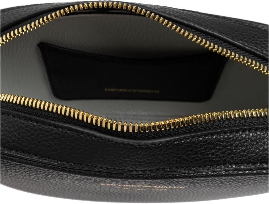 Emporio Armani Zwarte Mini Tas met Verstelbare Band en Logo Lettering Black Dames - Foto 6