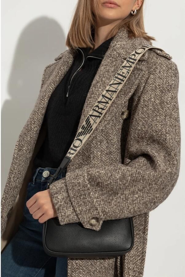 Emporio Armani Zwarte Mini Baguette met Verstelbare Band Black Dames - Foto 9