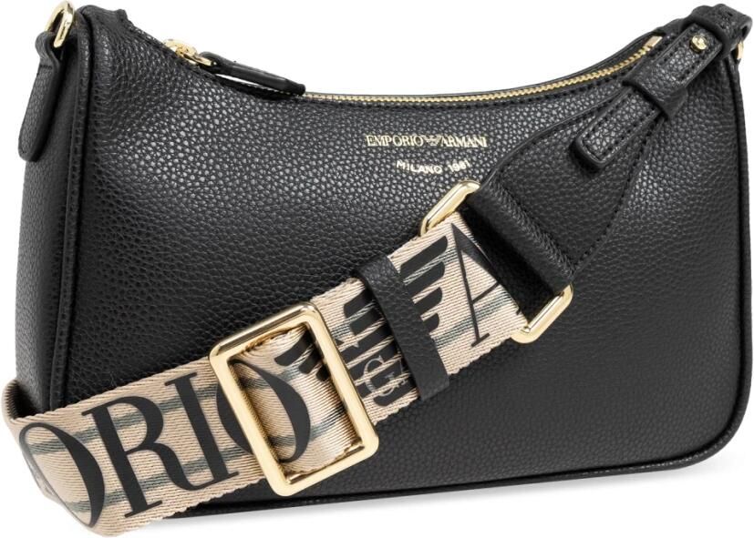 Emporio Armani Zwarte Mini Baguette met Verstelbare Band Black Dames - Foto 4
