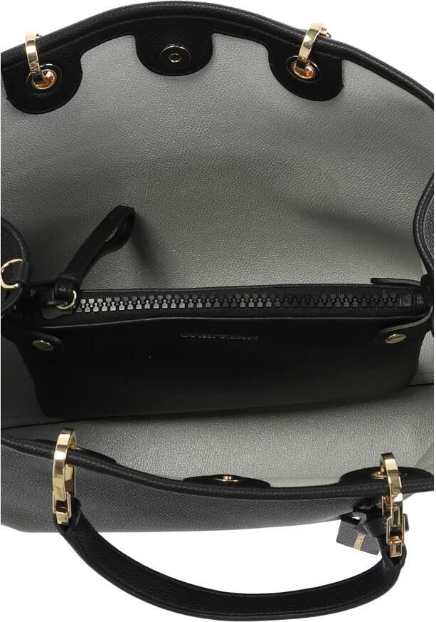 Emporio Armani Zwarte handtas met verstelbare band en afneembare zak Black Dames - Foto 5
