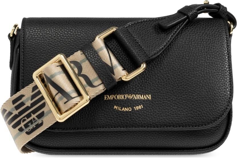Emporio Armani Zwarte Mini Tas met Verstelbare Band Black Dames - Foto 7
