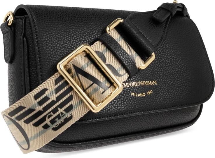 Emporio Armani Zwarte Mini Tas met Verstelbare Band Black Dames - Foto 6