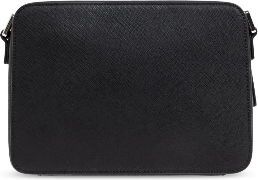 Emporio Armani Zwarte Saffiano Adelaar Clutch Tas Black Heren - Foto 7