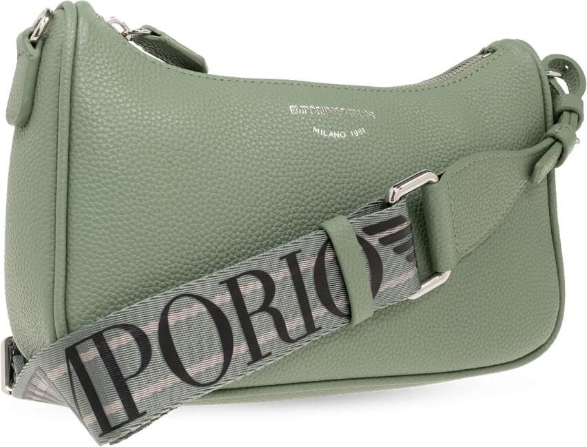 Emporio Armani Baguette Tas met Hertenprint Afwerking Green Dames - Foto 4