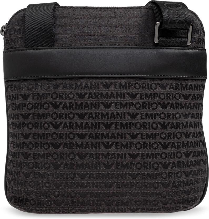 Emporio Armani Schoudertas met monogram Black Heren - Foto 2
