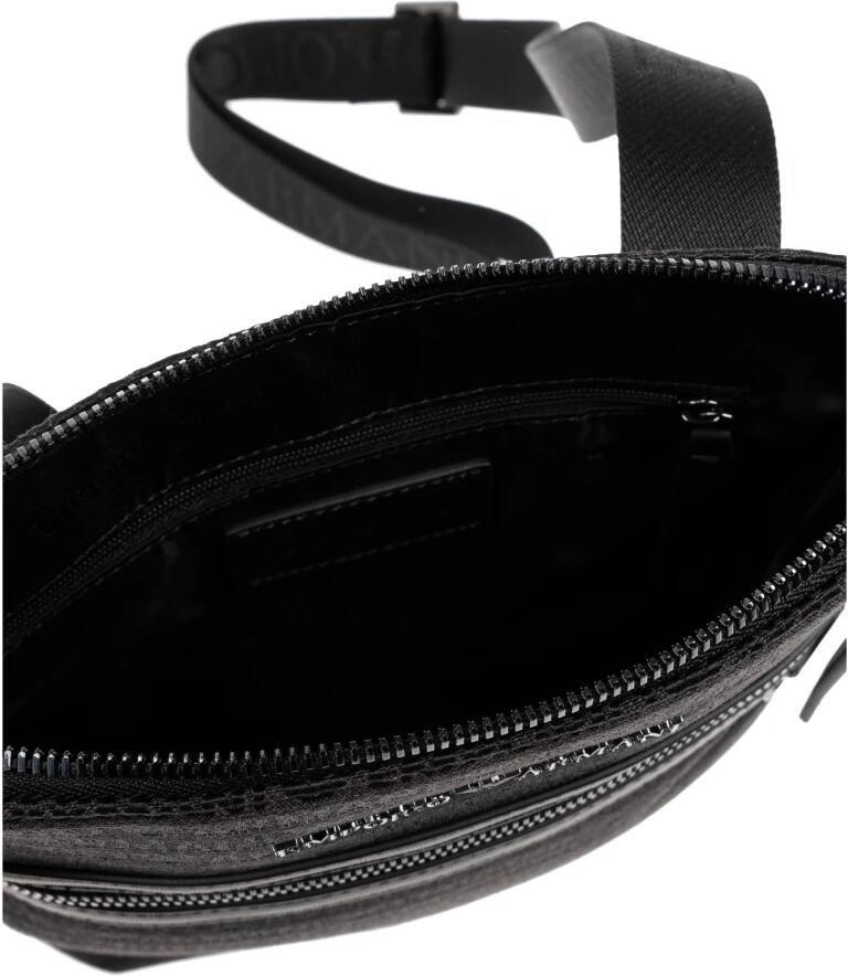 Emporio Armani Schoudertas met monogram Black Heren