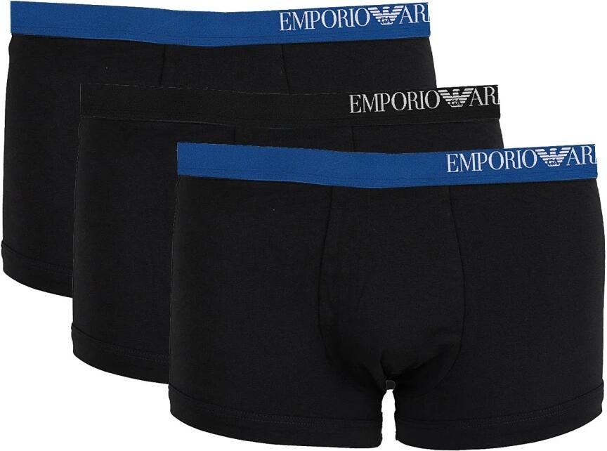 Emporio Armani Set van drie boxershorts van hoge kwaliteit Black Heren
