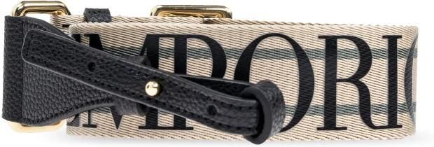 Emporio Armani Zwarte Shoppingtas met Verstelbare Band en Afneembaar Logo Overal Black Dames - Foto 7