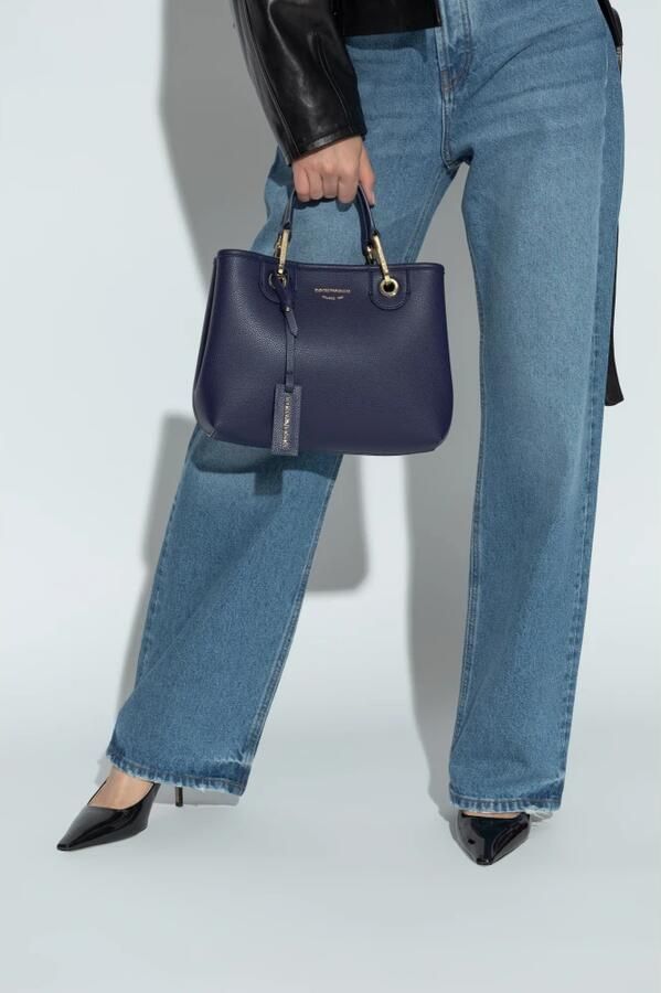 Emporio Armani Verstelbare Band Handtas met Magneetsluiting Blue Dames - Foto 9