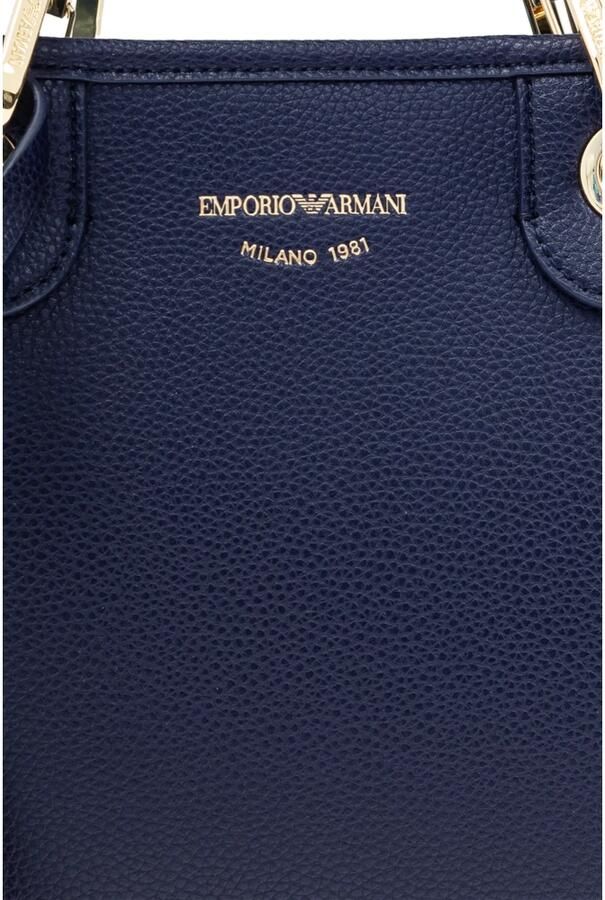 Emporio Armani Verstelbare Band Handtas met Magneetsluiting Blue Dames - Foto 8