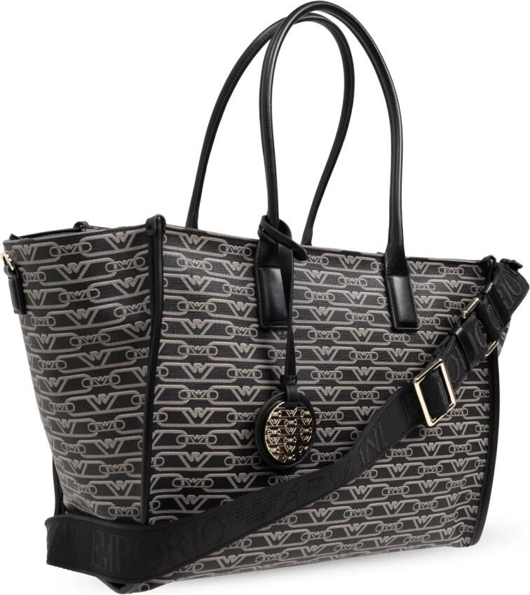 Emporio Armani Schoudertas met Jacquard-logo patroon Black Dames - Foto 2